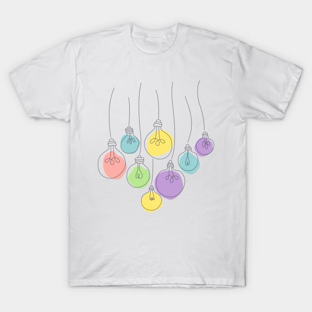 Colorful lamps T-Shirt by Orange-C